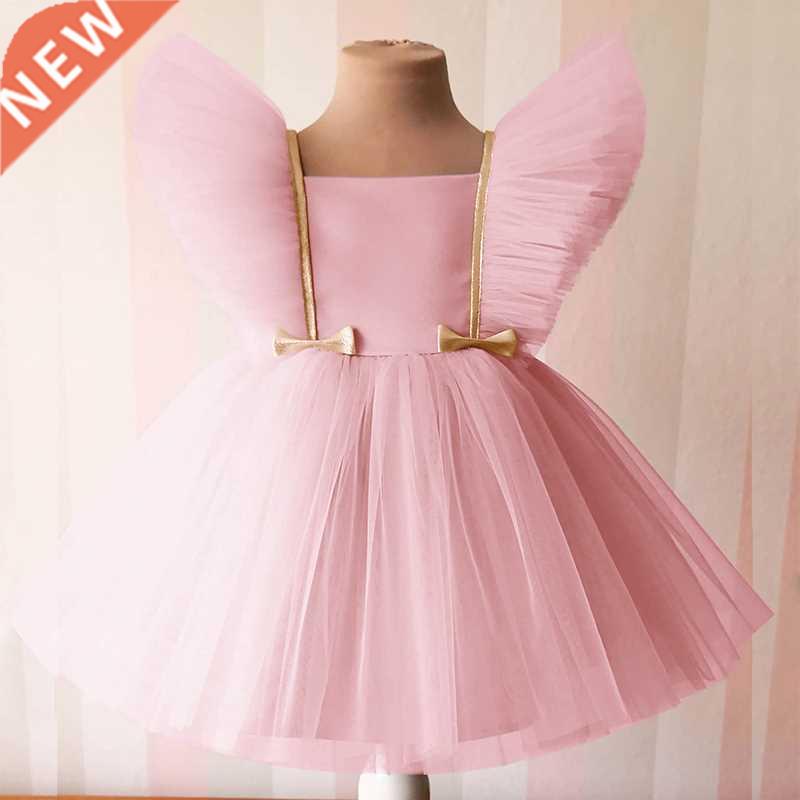 Summer Lace Princess Dresses For Kids 1-5 Year Birthday Dres图片