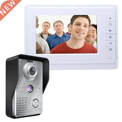 Video Intercom Doorbell 7 Inch LCD Wired Video Door Phone Sy