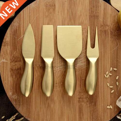 4pcs/Set Food Grade Stainless Steel Cheese Board Cheese Sli