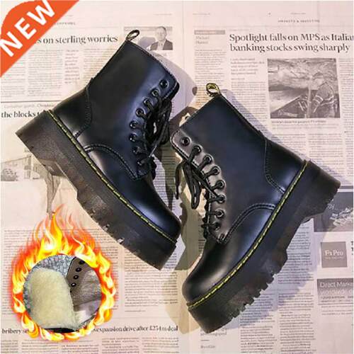 2021 Motorcycle Women's Boots Winter Soft Leather Shoes Blac
