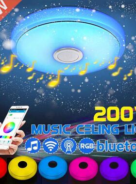 80W RGB Dimmable Music Ceiling lamp Remote&APP control C