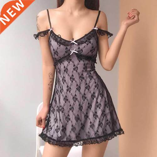 Y2K Dress 2022 New Year Party Dresses Lace Up Off Shoulder M