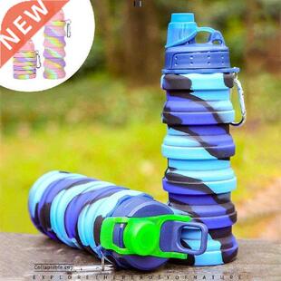 500ml Collapsible Water Bottle Reuseable BPA Free Silicone