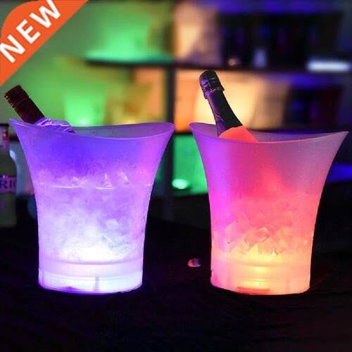 LED Light Up New Waterproof Plastic LED Ice ucket 5L