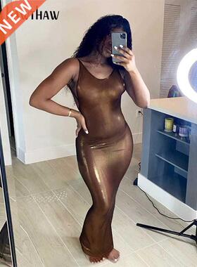 Hawthaw Women Autumn Summer Bodycon Party Solid Color Sleeve