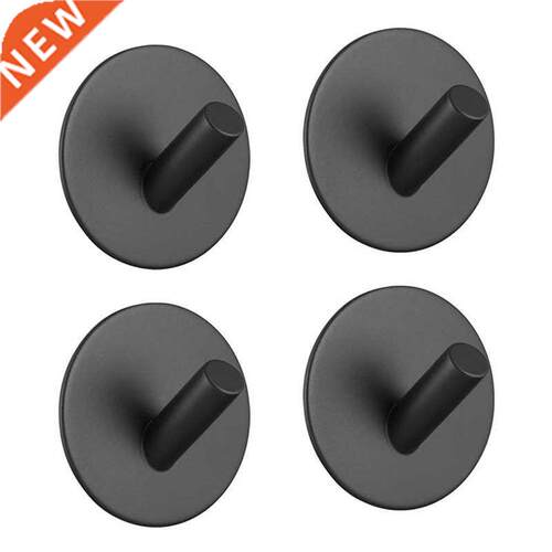 Sticky hook, self-adhesive black wall-mounted hook for key r