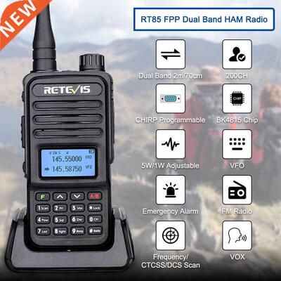 Retevis Walkie Talkie RT85 Ham Two-way Radio Stations 5W Wal