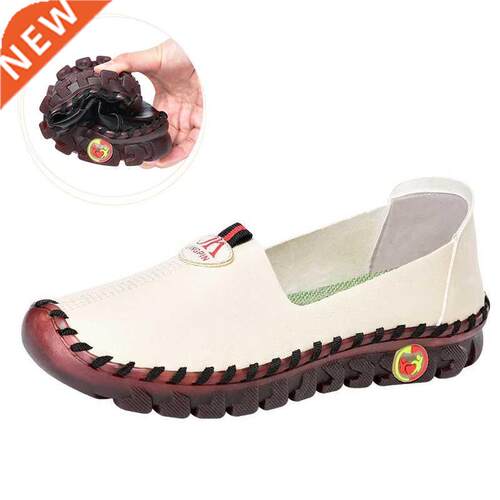 Drop Shipping White Cushion Loafers Women's Comfy Autumn Sho