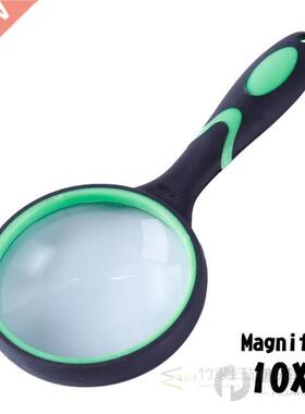 60mm Portable Handheld 10X Reading Magnifying Glass Handle M
