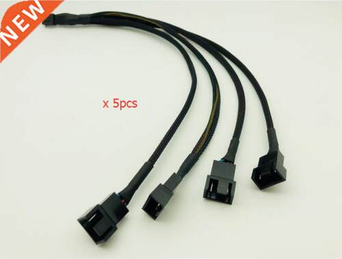 5PCS 4Pin Female Connector Splits to Four 4pin Male Connecto