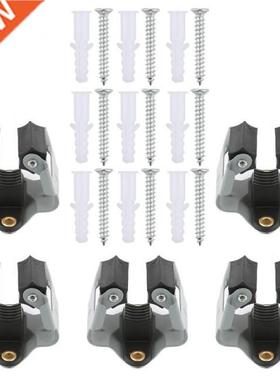 5Pcs/lot Mop Clips Wall Mounted Bathroom Racks Accessory Org