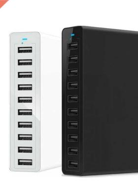 10 USB ports Quick charge Charger Station Dock with cable 50