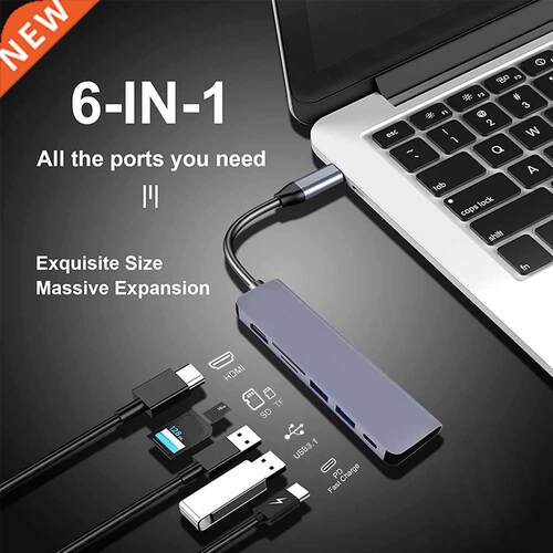 US C HU Type C to HDMI-compatile US 3.1 PD 100W Adapter