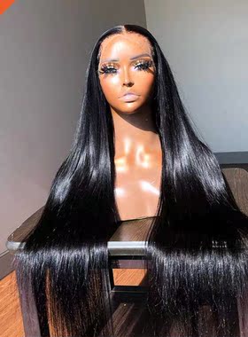 1x4 Straight Lace Frontal Wigs For Women Human Hair Pre Plu