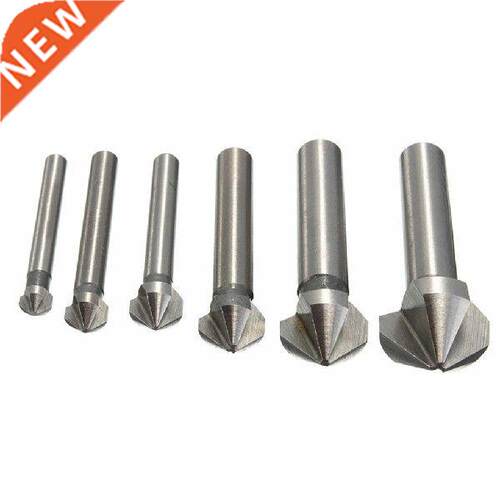 6PCS/Set Drill Bit High-speed Steel 3 Flute Drilling Bits