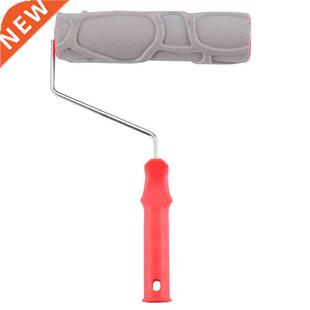 Stone Texture Rubber Embossed Paint Roller Brush Hand Tool I