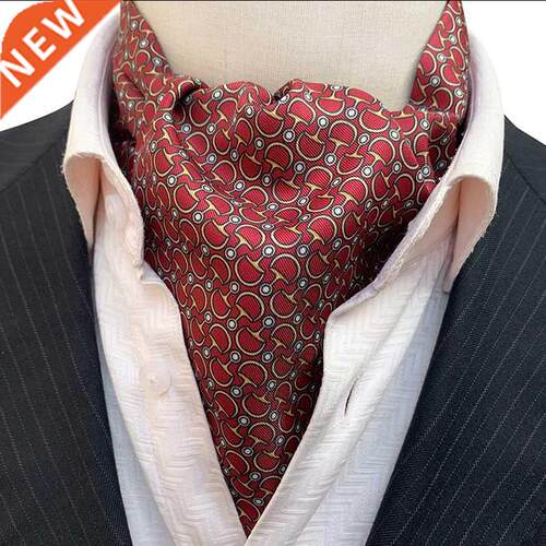 New Design Men's Ascot Ties Male Formal Scarf Unique Lock Pa