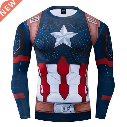 New The Endgame Captain 3D Gedruckt Cosplay Compression Prem