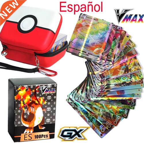 50-100pcs Pokemon Cards In Spani TAG TEAM GX VMAX V VmaxTr