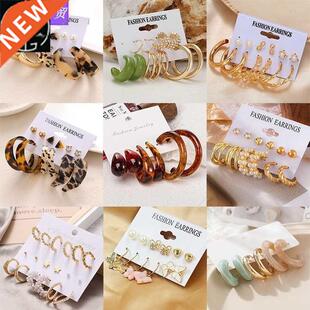 women's european and america exaggerated circle earrings耳饰
