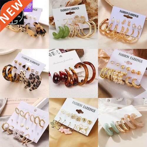 women's european and america exaggerated circle earrings耳饰