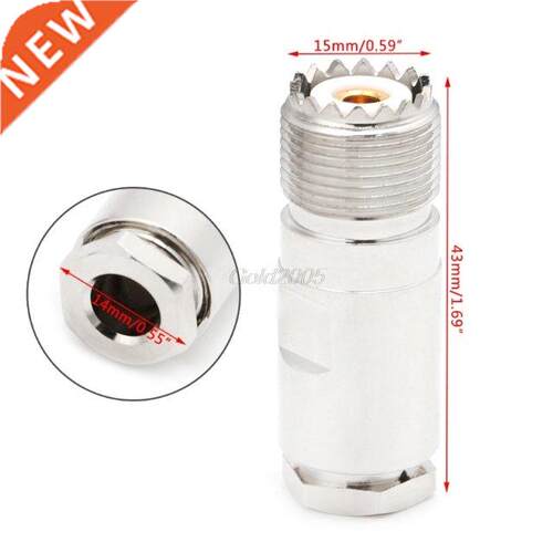 UHF SO29 PL259 Socket Female PLug Clamp For RG8 RG165 RG21