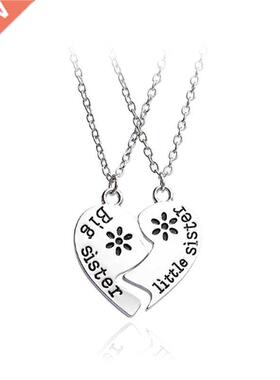 Two piece Necklace The Best Sister And Sister Pendant Neckl