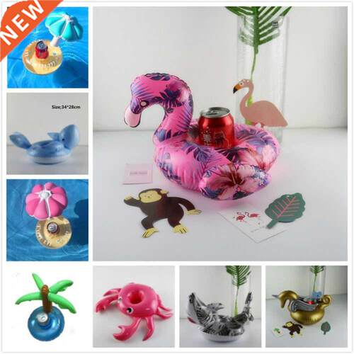 diamond ring Floating Flamingo Cup Holder Pool Swim Ring Wat