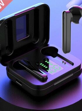 New V5.0 TWS Wireless Bluetooth-compatible Headphone LED Dis