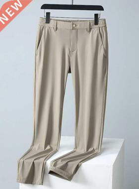 2022 New Summer Breathable Casual Pants Men Stched Nylon Sil