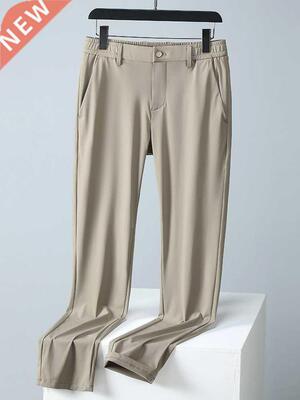 2022 New Summer Breathable Casual Pants Men Stched Nylon Sil
