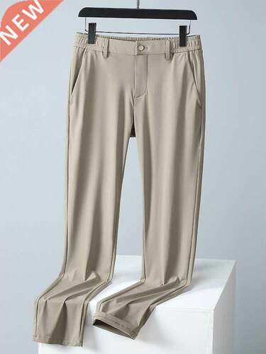 2022 New Summer Breathable Casual Pants Men Stched Nylon Sil
