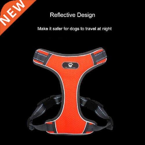 Pet Reflective Nylon Dog Harness No Pull Adjustable Medium