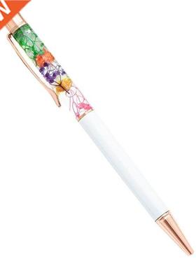 Eternal Flower Ballpoint Pen Twist Action Refillable Metal S