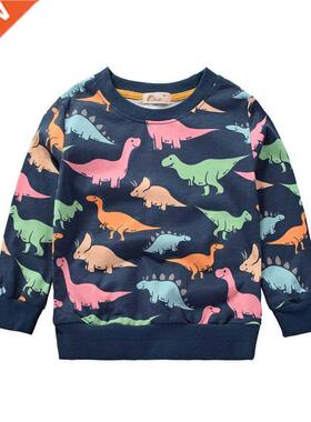 Cartoon Dinosaur Boys Sweatirts for Little Kids Hoodies Cl
