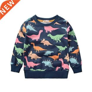 Cartoon Dinosaur Boys Sweatirts for Little Kids Hoodies Cl