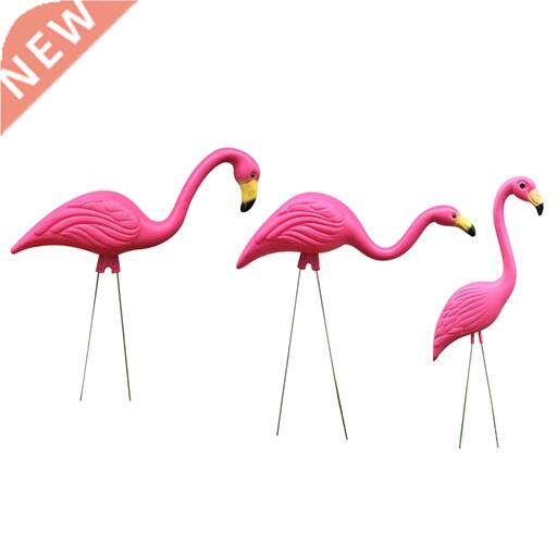 Plastic Pink Flamingo Outdoor Garden Statue Lawn Animal图片