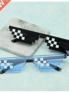 Thug Life Mosaic Glasses Sunglasses Men Women 8 Bit Coding P