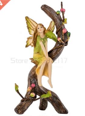 Europe Pastoral Forest Angel Figurines Home Decor Desktop