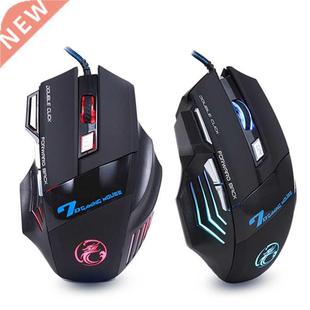 Ergonomic Wired Gaming Mouse LED 5500 DPI USB Computer Mouse