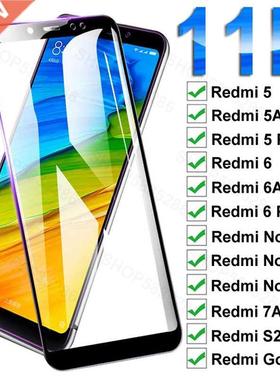 11D Full otective Glass Fo Xiaomi edmi 5 lus 5A 6 6A 7A