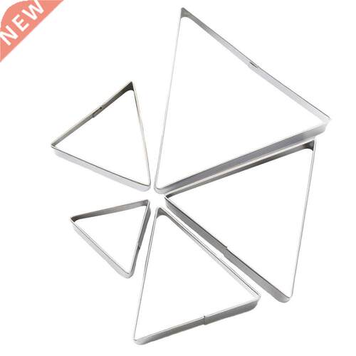 5 Pcs Stainless Steel Triangle Biscuit Cutters Sweets
