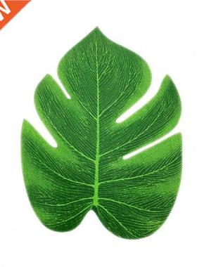 10Pcs Fake Green Leaf Non-fading Washable DIY Green Fake