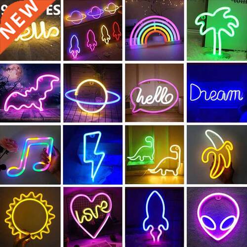 99 Styles LED Neon Light Banana Hello Wall Art Sign Bedroom