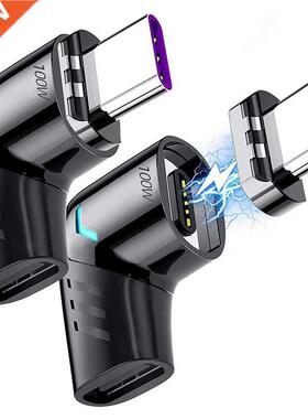 Magnetic USB C Adapter (2 Pack), 5Pins Type C Connector, Sup