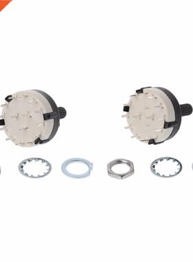 2 Pole 6 Way / 3 Pole 4 Way Rotary Switch - Good Quality - 1