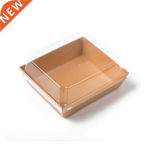 50pcs Kraft Paper Cake Packaging Box Sand Container Bakery