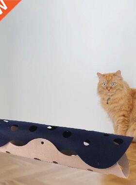 Cat Tunnel Toys Felt Cloth Pom Splicing Cat Collapsible