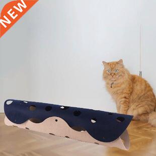 Cat Tunnel Toys Felt Cloth Pom Splicing Cat Collapsible