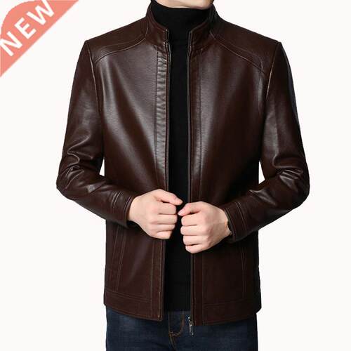 Men Leather Suit Jacket Men Slim Fit Short Coat Men Fashion